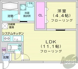 Fodera Imperial24軒【2階】の間取り