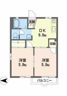 グリーンヒルズ【2階】の間取り