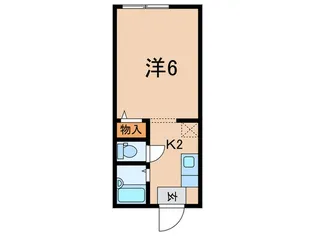 ジュネス汐入【1階】の間取り