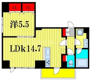 プライムアーバン津田沼【2階】の間取り