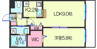 クラージュ【1階】の間取り