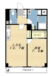 コーポサテライト【5階】の間取り