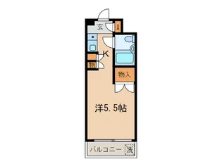 スカイコート鶴見【3階】の間取り