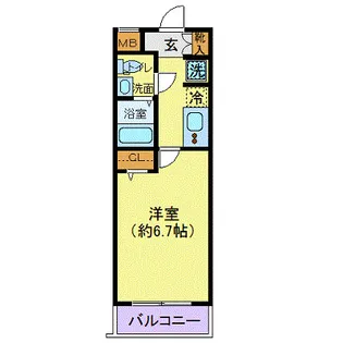 プレール・ドゥーク品川御殿山【2階】の間取り