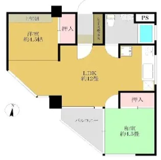 カーサ青葉台【5階】の間取り