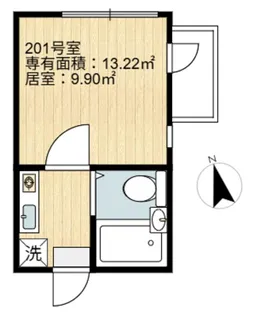 イル北千住【2階】の間取り
