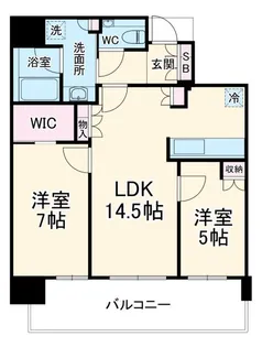 ザ・パークハウス中之島タワー【24階】の間取り