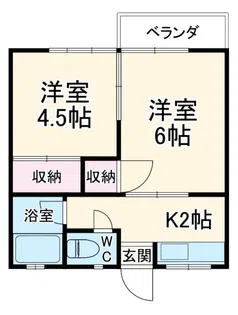 サンハイツ【2階】の間取り
