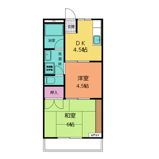 コーポユース【2階】の間取り