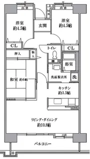 T’s garden清瀬【2階】の間取り