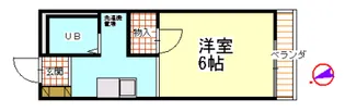 プチメゾン東山【1階】の間取り