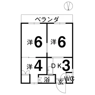コウホウマンション【2階】の間取り