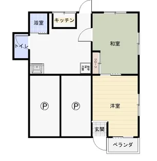 黒崎アパート【1階】の間取り