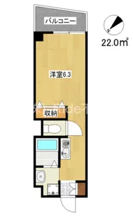 プライムタワー阿倍野40【4階】の間取り