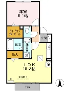 愛知県名古屋市南区赤坪町【アパート】の間取り