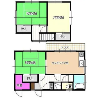岩手県盛岡市稲荷町【一戸建】の間取り