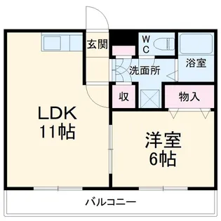 赤尾ハイツ井野【2階】の間取り
