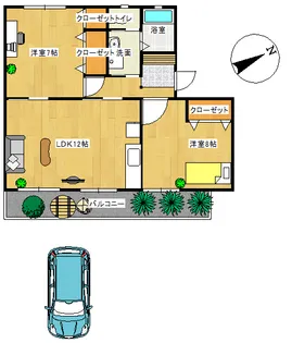 渡辺ハイツ【4階】の間取り