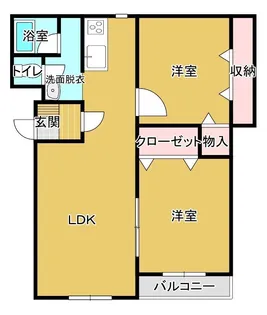 宮城県大崎市古川福沼1【マンション】の間取り