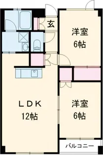 バーニーズブルー【1階】の間取り