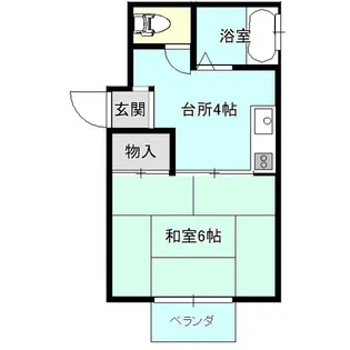 リバーサイドスペース愛【2階】の間取り