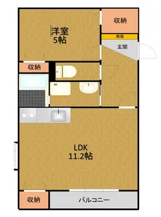 ロワイヤルさんすいII【3階】の間取り