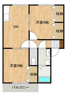 スマイルタウン原田 B棟【1階】の間取り