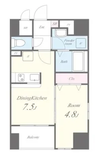 Paysage Bunkyo(ペイサージュ文京)【6階】の間取り