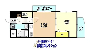 ラフィーネ小倉【7階】の間取り