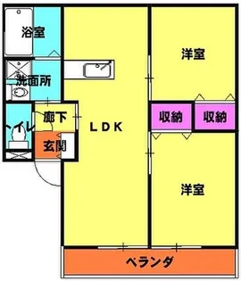 ソレイユI【1階】の間取り