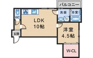 ゴールドスター桜の町【1階】の間取り
