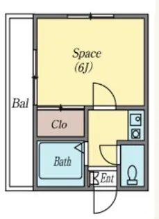 キャメルコートB【2階】の間取り