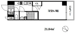 プレサンス神戸キュリオ【11階】の間取り