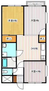 メゾン・ドゥ・富士山【2階】の間取り