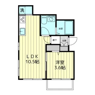 Mメゾン 北棟【1階】の間取り