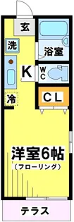 東京都府中市多磨町1【アパート】の間取り
