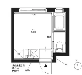 CK3215-NORTH【3階】の間取り