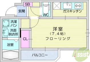 ヴュ・パノラマ【2階】の間取り