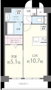 1LDKの間取り画像
