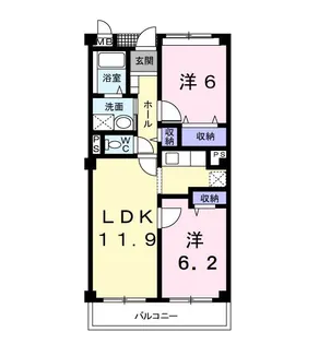 茨城県神栖市平泉【マンション】の間取り