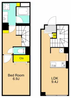 東京都品川区大井4【マンション】の間取り