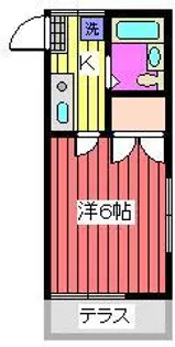 サンハイツA SHIBUYA【1階】の間取り