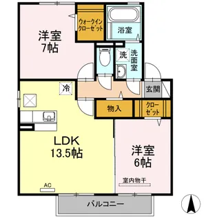 Abbey Road II【1階】の間取り