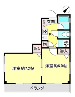 エール清瀬【3階】の間取り