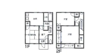 香川県丸亀市垂水町【一戸建】の間取り