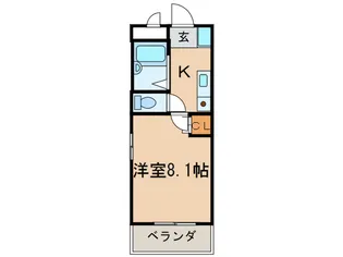 レジデンス名東【1階】の間取り