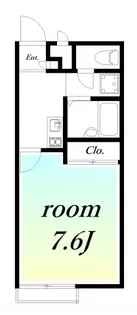 レオパレスシャトレー【1階】の間取り