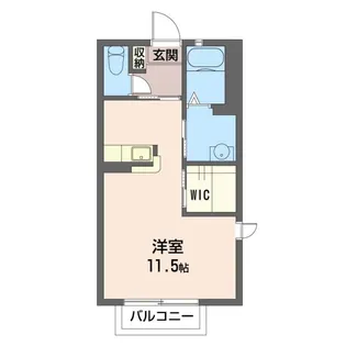 グランパルテールA【1階】の間取り