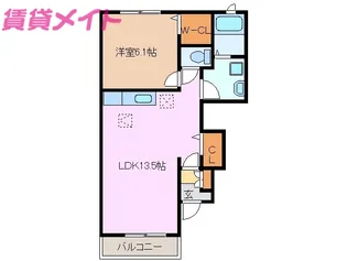 エーデルアンジュ A【1階】の間取り