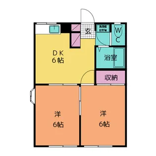 メイプルヒルズII【1階】の間取り